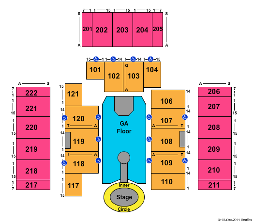 CFSB Center Seating Chart